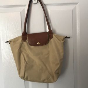 Longchamp Beige Medium le Pliage tote bag